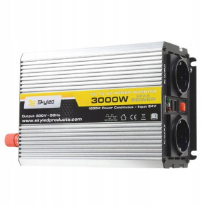 Skyled Przetwornica Samochodowa Sinusoida Modyfikowana 3000w 24v 230v Usb
