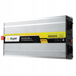 Skyled Przetwornica Samochodowa 8000w Pełny Sinus 12v 230v Usb