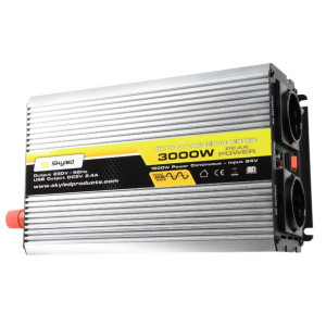 Skyled Przetwornica Samochodowa 3000w Pełny Sinus 24v 230v Usb