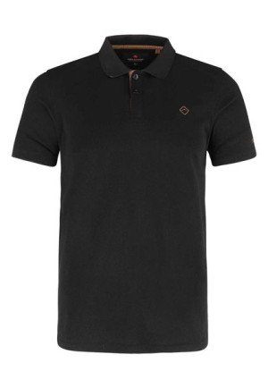 Męska Koszulka Polo Czarna Volcano T-lows L
