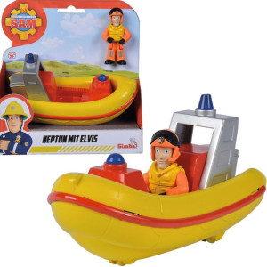 Simba Strażak Sam Łódź Neptun + figurka Elvis