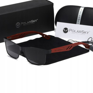 Okulary przeciwsłoneczne POLARSKY drewno BUBINGA