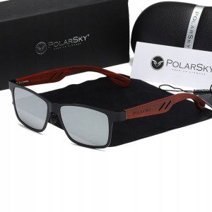 Okulary przeciwsłoneczne POLARSKY drewno BUBINGA