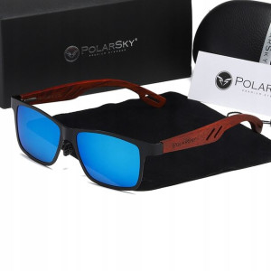 Okulary przeciwsłoneczne POLARSKY drewno BUBINGA