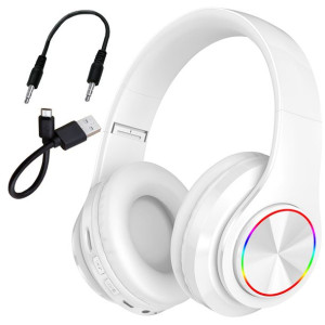 Słuchawki Bezprzewodowe Bluetooth Nauszne Mikrofon Biały B39