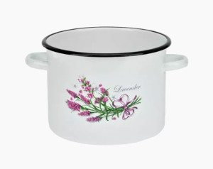 Garnek Emaliowany Rybnik Lawenda 18 Cm 3 L