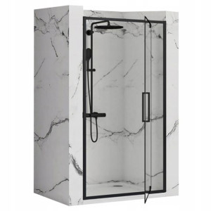 Drzwi Prysznicowe Uchylne Rapid Swing 100 cm BLACK