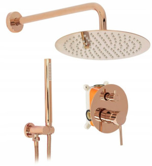 Zestaw Natryskowy Prysznic Lungo Rose Gold Rea Box