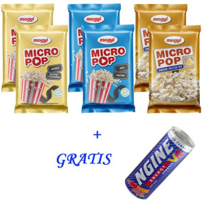 Mix smaków Popcorn 6x 100g Mogyi