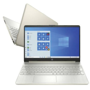 Złoty Laptop Hp 15 Intel 4 Rdzenie 16gb 512gb Win11 Podświetlana Klawiatura