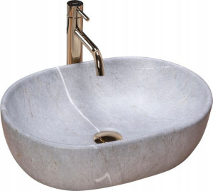 Umywalka Ceramiczna Nablatowa LARA SZARA NATURE