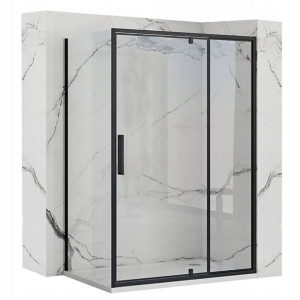 Kabina Prysznicowa Czarna Rea Rapid Swing 70x90 cm