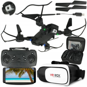 DRON WIFI KAMERA Android iOS Kompas Powrót + Gogle
