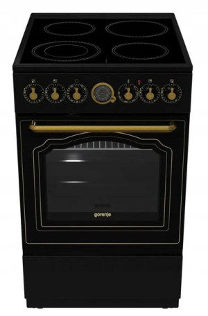 Kuchnia ceramiczna GORENJE ECS5250CLB retro czarna