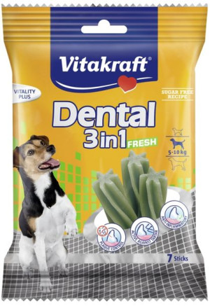 VITAKRAFT Pies Dog Dental 3w1 Small Fresh 120g