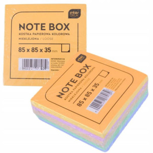 Notes Kostka Biała Nieklejona 8,5x8,5 Karteczki