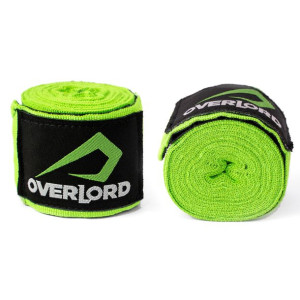 Bandaże Bokserskie taśmy owijki Overlord 350cm Zielony Neon