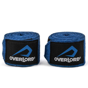Bandaże Bokserskie taśmy owijki Overlord 450cm Niebieski