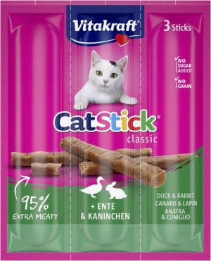 VITAKRAFT Kot Stick Mini kaczka królik 18g