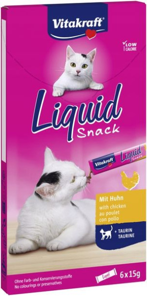 VITAKRAFT Kot Liquid Snack przysmak kurczak 6x15g