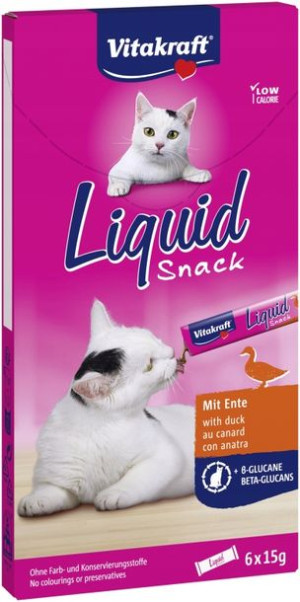 VITAKRAFT Kot Liquid Snack przysmak kaczka 6x15g