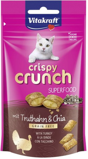 VITAKRAFT Kot Crispy Crunch indyk chia 60g