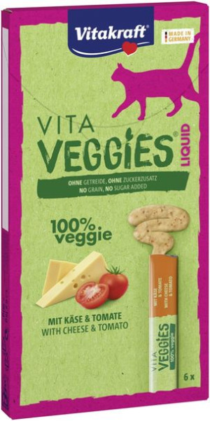 VITAKRAFT Kot Veggies Liquid ser pomidor 6x15G