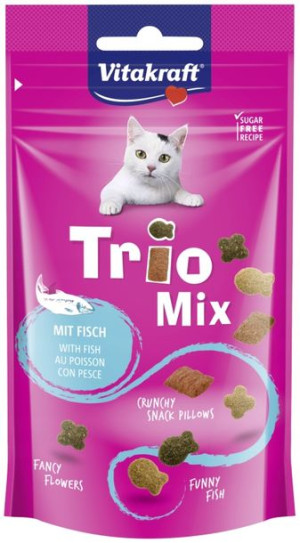VITAKRAFT Trio Mix przysmak dla kota ryba 60g
