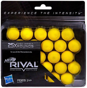 Kulki Do Nerf Rival 25 Sztuk B1589 Naboje