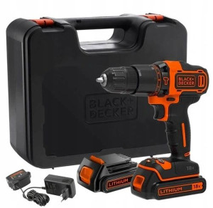 Black Decker BDCHD18KB2 Wkrętarka 18V 2x2,0Ah UDAR