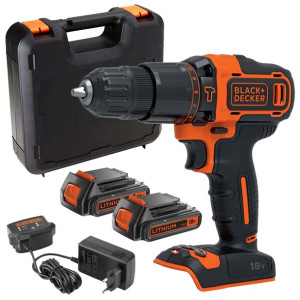 BLACK DECKER BDCHD18KB Wiertarko-wkrętarka 2x1,5Ah