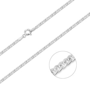 SREBRNY ŁANCUSZEK PANCERKA SREBRO PRÓBA 925 dla DZIECI 45cm chrzest komunia