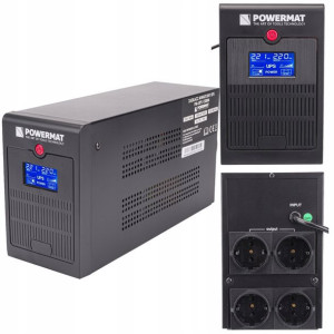 Zasilacz Awaryjny Ups Lcd 1500va 900w 2x 9ah