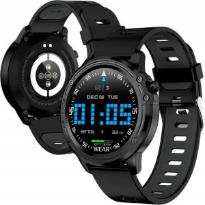 Smartband Opaska Smartwatch Dotykowy Pulsometr Czarny Męski L8