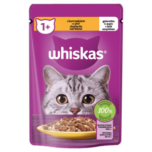 Whiskas 1+ lat Karma dla kota z kurczakiem w galaretce 85 g