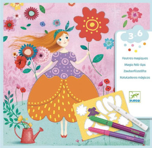 Zestaw artystyczny pretty dresses mazaki Djeco