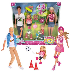 Zestaw lalek rodzina Steffi Love sporty familijne Steffi, Kevin, dzieci i t