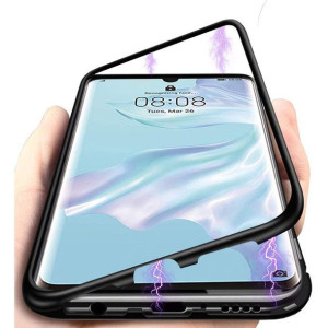 Etui Magnetyczne Dual Glass 360 Do Xiaomi Redmi Note 11 Pro+ Czarne