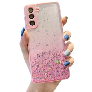 Etui Brokat Glimmer Do Xiaomi Redmi Note 10 5G Różowe + Szkło