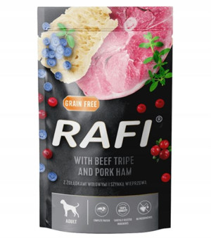 RAFI karma dla psa żołądki wołowe 500g saszetka