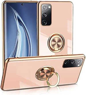 Etui Goldie Ring Holder Do Xiaomi Mi 12 Pro Różowe + Folia