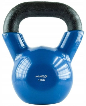 Knv12 Blue Kettlebell Żeliwny Pokryty Winylem Hms