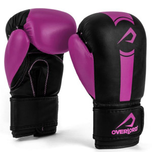 Rękawice Bokserskie sparingowe treningowe Overlord Boxer Różowe 8 oz