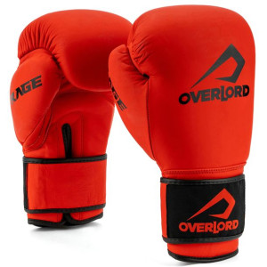 Rękawice Bokserskie sparingowe treningowe Overlord Rage Czerwone 14 oz