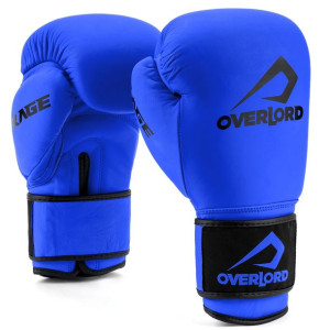 Rękawice Bokserskie sparingowe treningowe Overlord Rage Niebieskie 16 oz