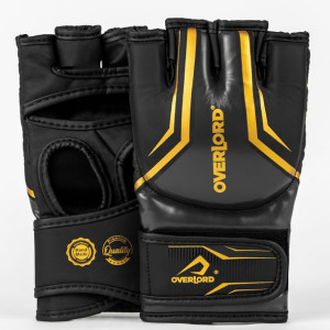 Rękawice MMA sparingowe treningowe chwytne Overlord Legacy Czarne XL