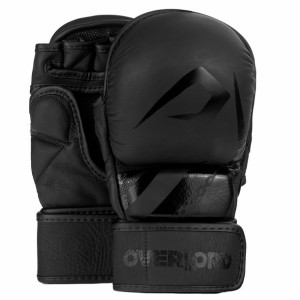 Rękawice MMA sparingowe treningowe chwytne Overlord Sparring Czarne S