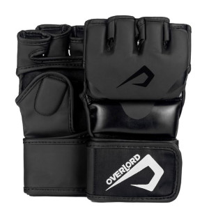 Rękawice MMA sparingowe treningowe chwytne Overlord X-MMA Czarne M