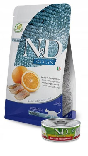 Farmina Ocean Cat Herring And Orange 5kg + Gratis