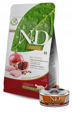 FARMINA Chicken Pomegranate NEUTERED 5kg + GRATIS